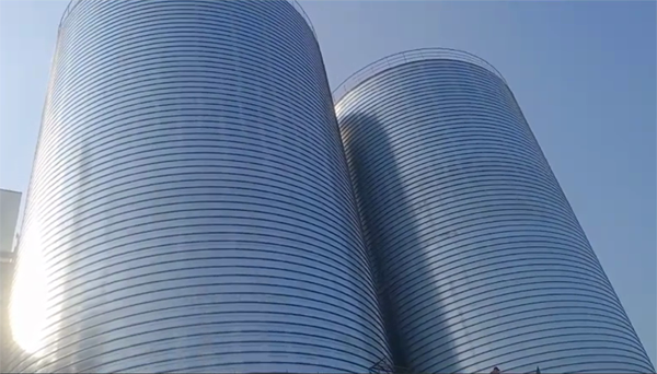 瀍河回族2座混凝土高架卷板仓